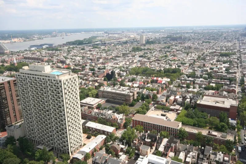 South of Philly view