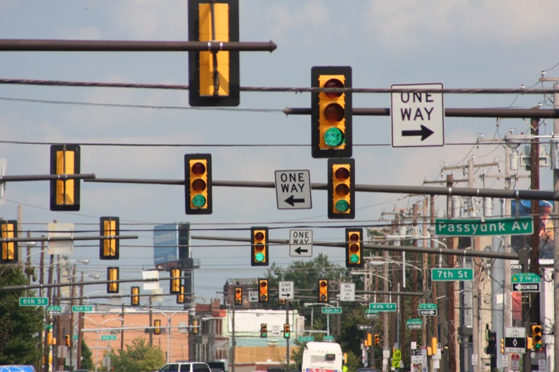 Cross traffic Philadelphia