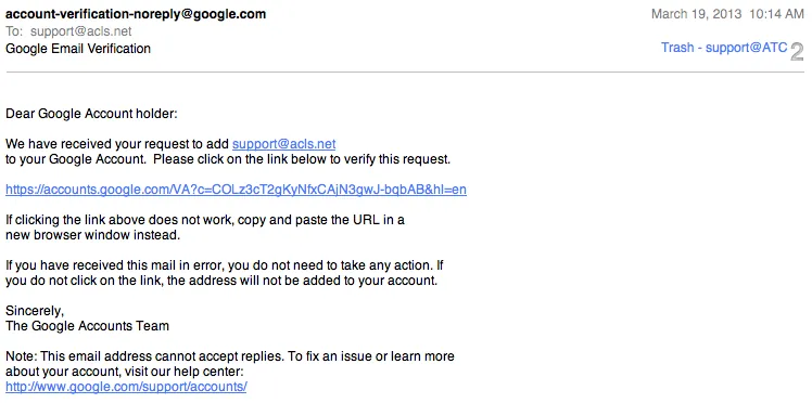 Google Analytics email 2