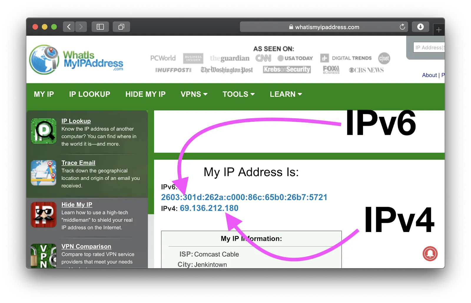 Your IP address