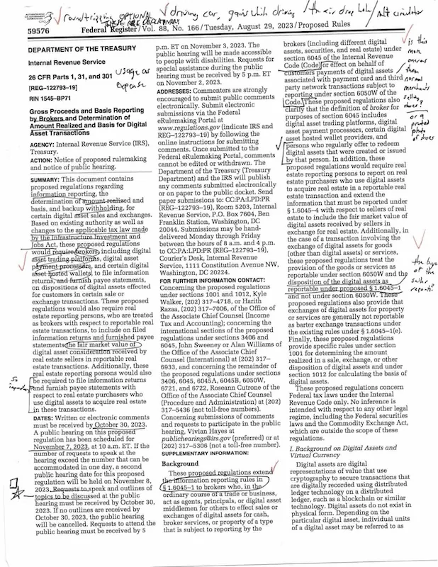 IRS proposed regulation for crypto hero image