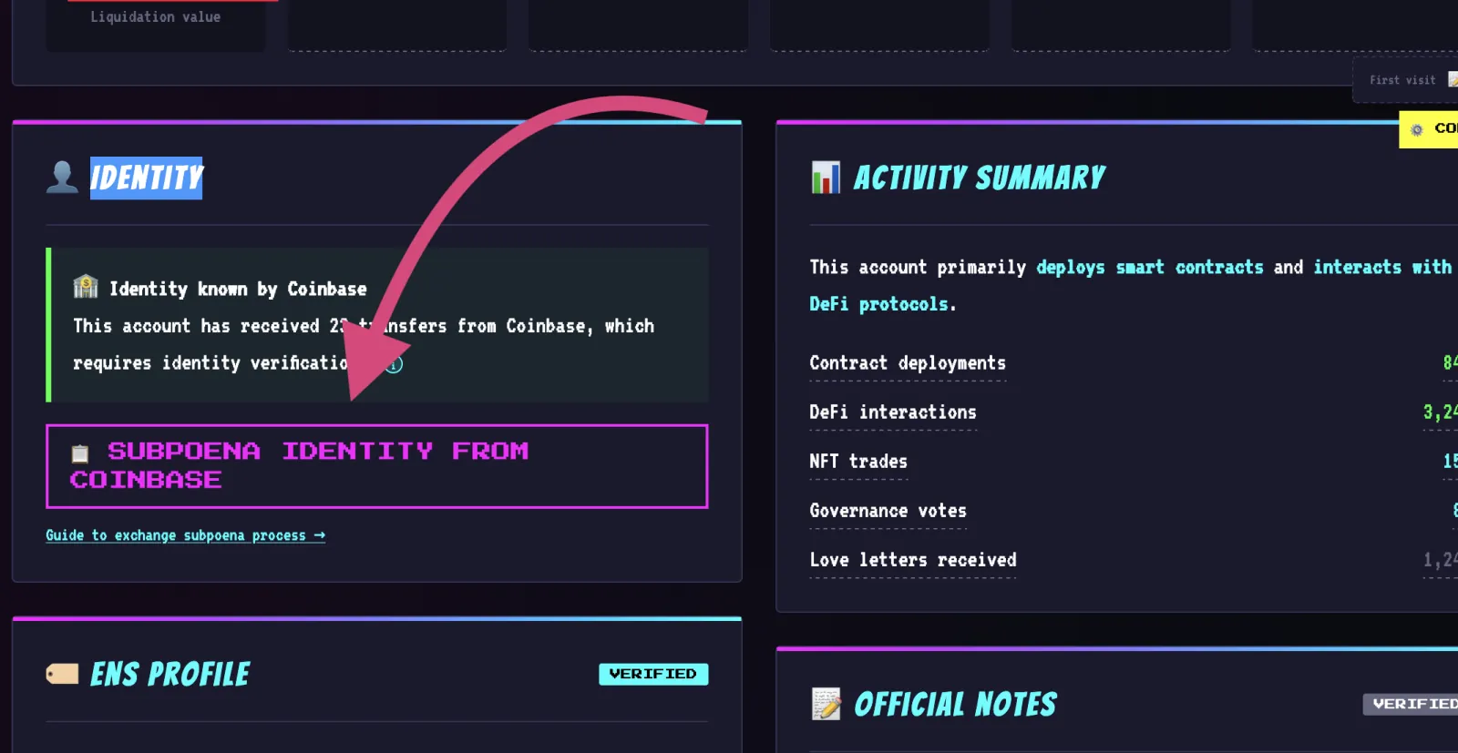 Hash4eva account identity and subpoena context