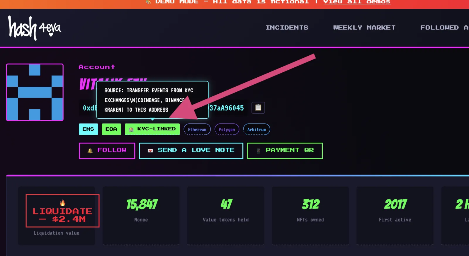 Hash4eva account KYC evidence