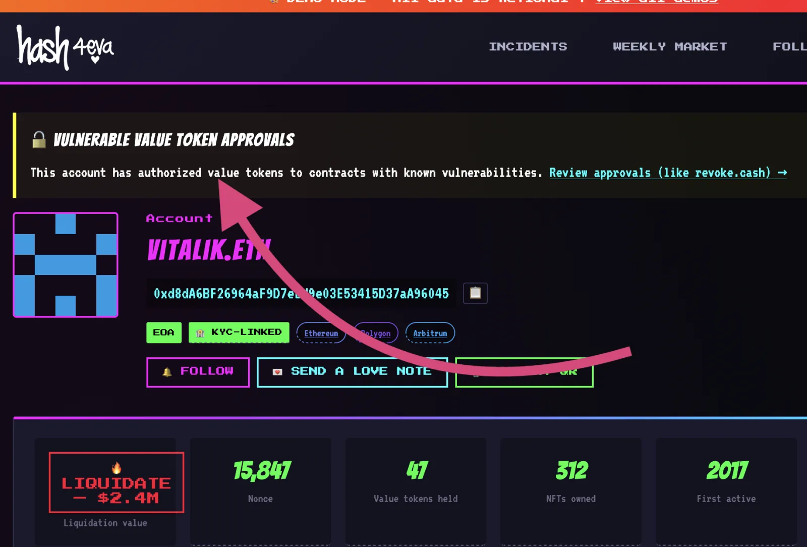 Hash4eva account vulnerable approvals