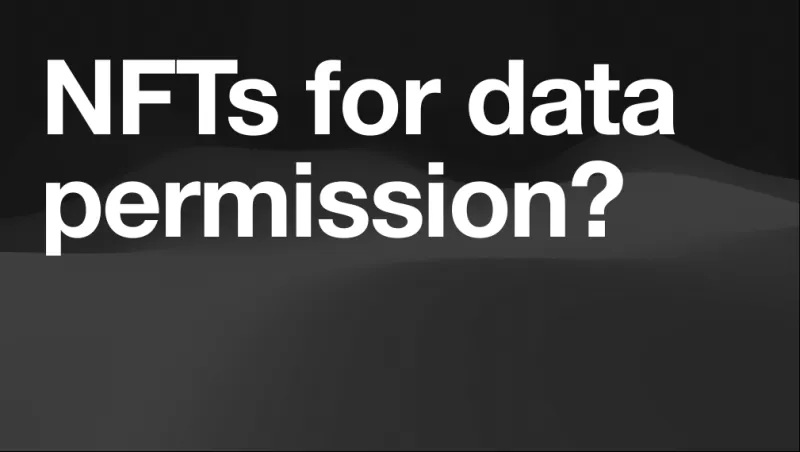 NFTs for data permission?