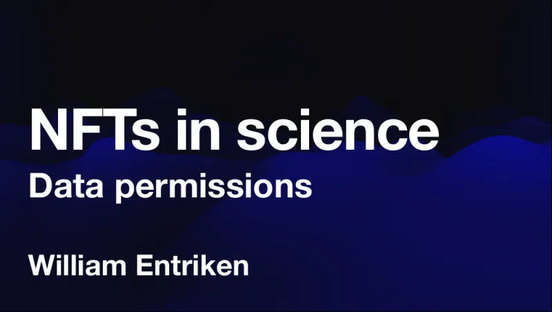NFTs in science, Data permissions, William Entriken
